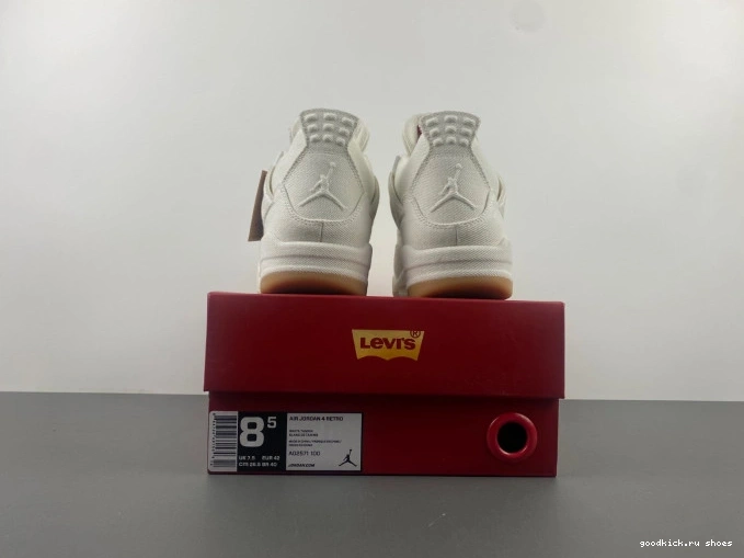 Rep 'White' Jordan Air x 4 Levi's AO2571-100 0821
